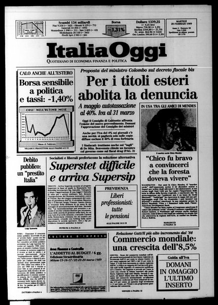 Italia oggi : quotidiano di economia finanza e politica